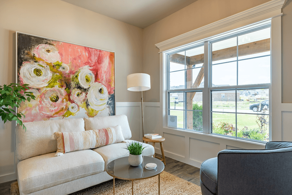 Butler Homes sitting room with large windows