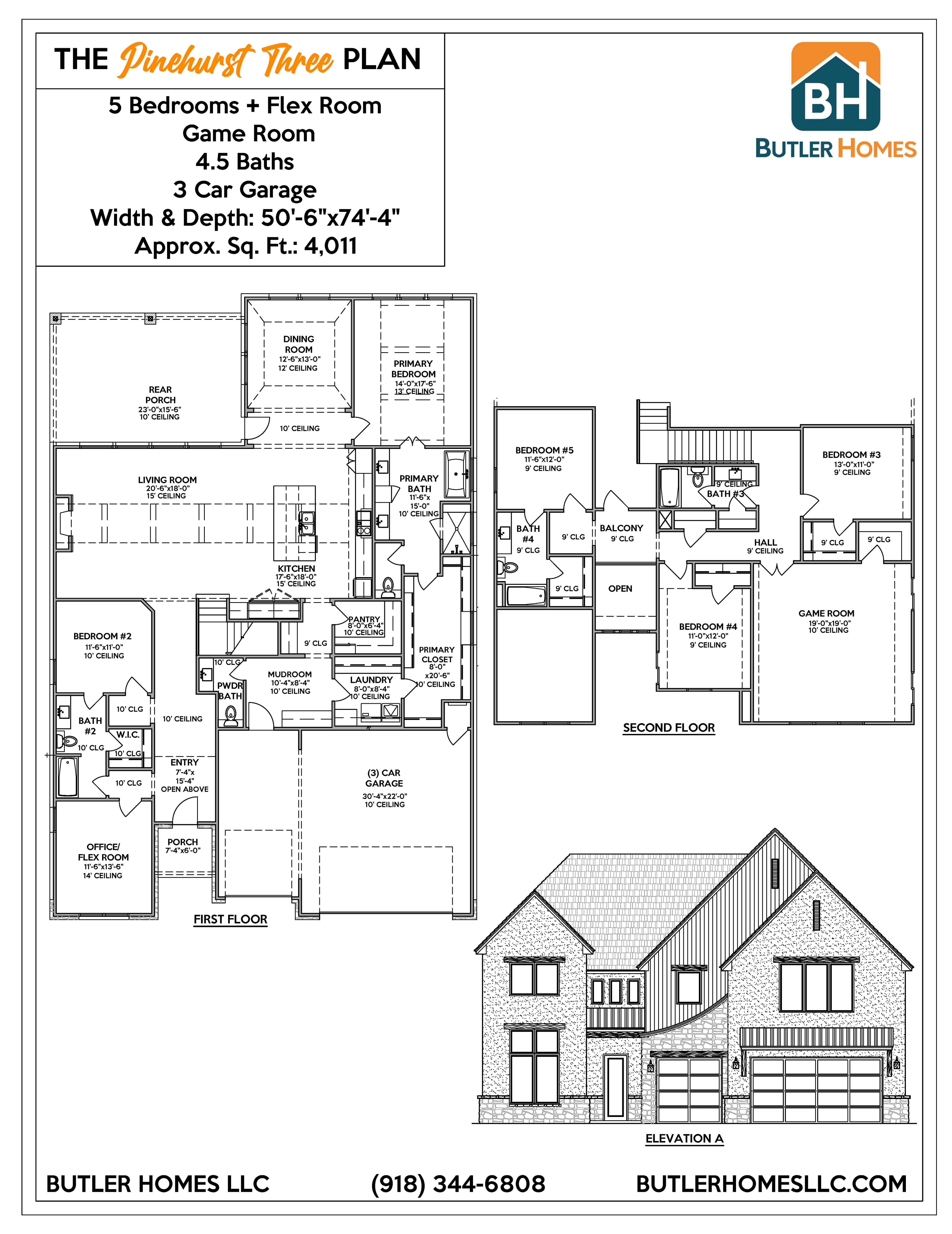 Pinehurst 3 floor plan